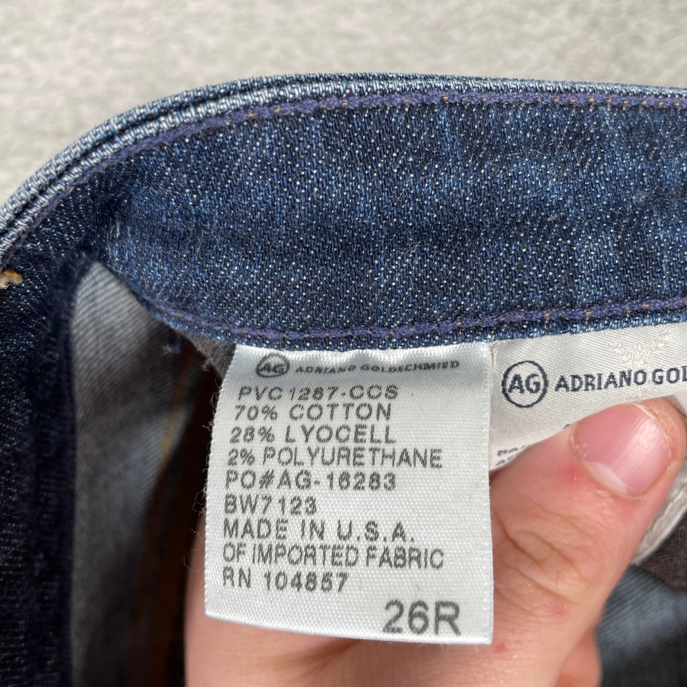 AG Adriano Goldschmied Angelina Jeans Womens 26R Blue Petite Boot Cut Denim - Picture 6 of 13